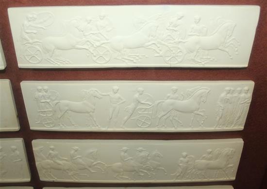 John Henning (Scottish, 1771-1851). A collection of forty relief carved plaster plaques,